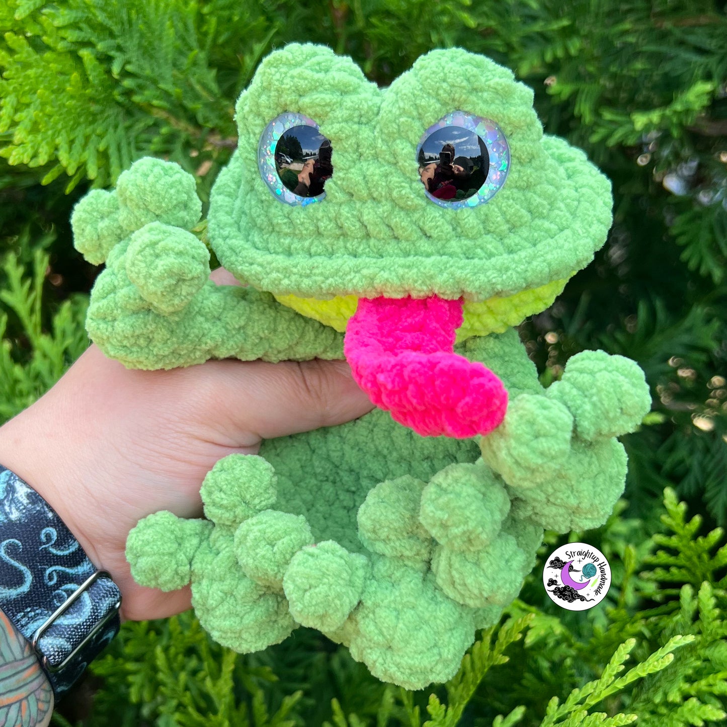 Freya the Frog Snuggler Crochet Pattern