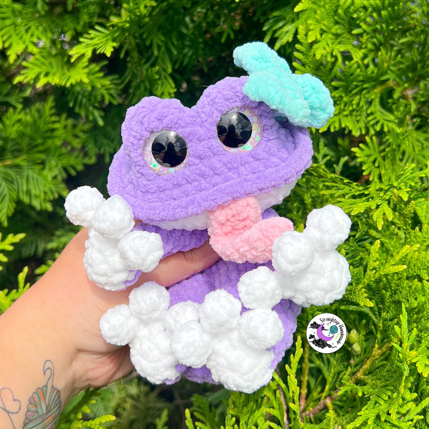 Freya the Frog Snuggler Crochet Pattern