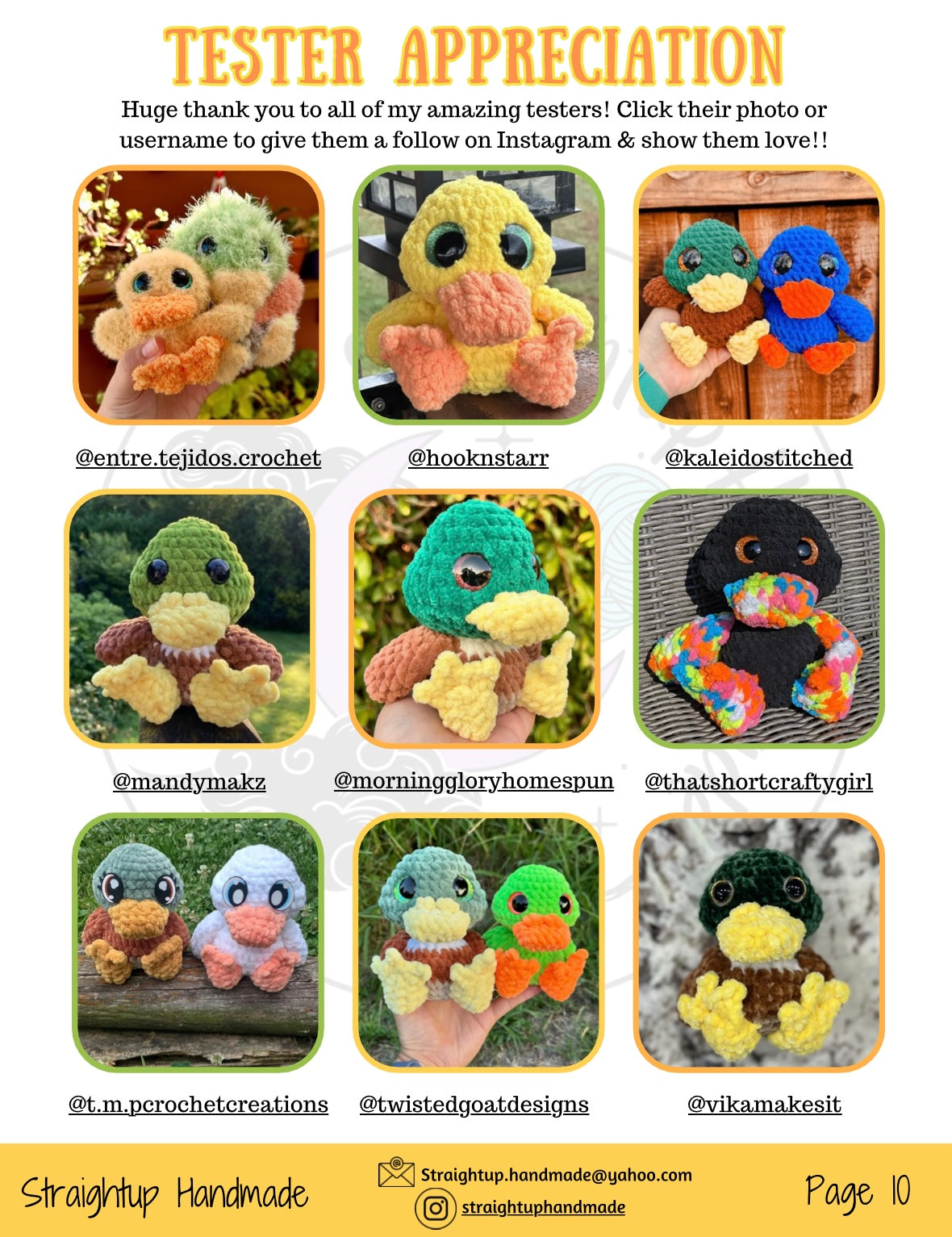 2 in 1 Duck Crochet Pattern