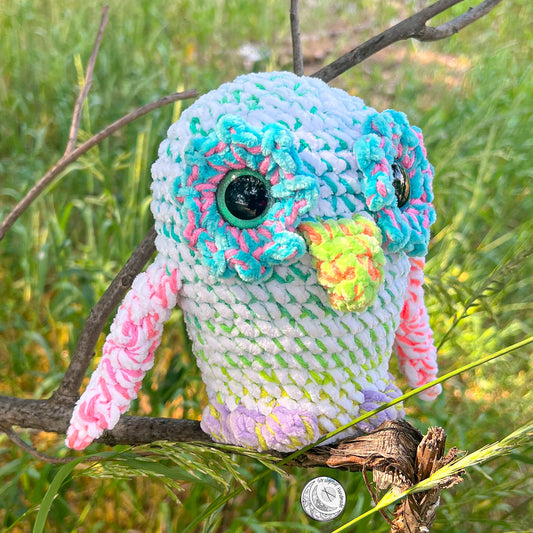 Neon Rainbow Owl