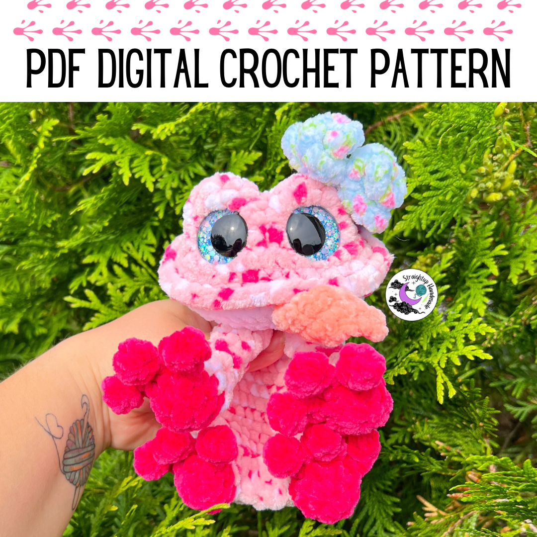 Freya the Frog Snuggler Crochet Pattern