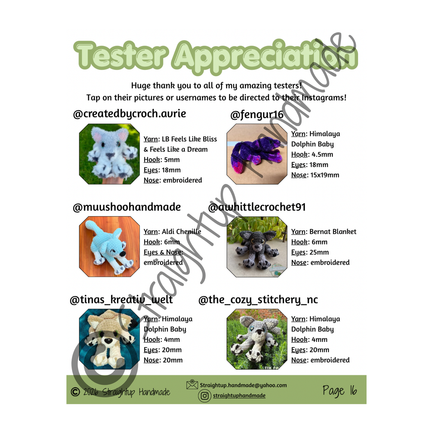 BUNDLE Stretching Wild Canines Crochet Patterns