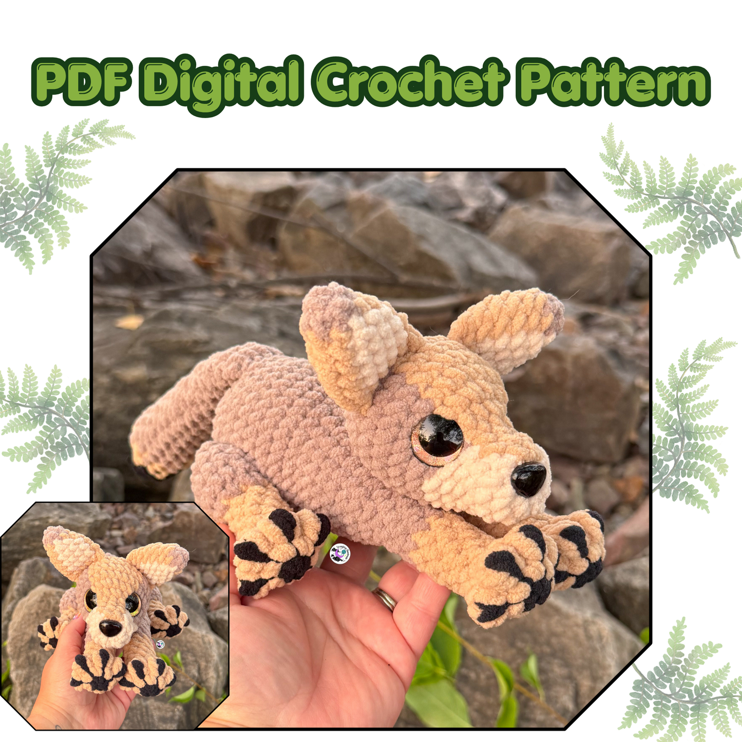 Stretching Coyote Crochet Pattern