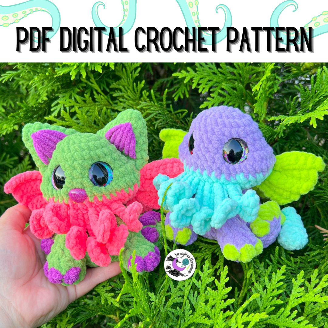 Cathulhu & Cthulhu Crochet Pattern – Straightup Handmade