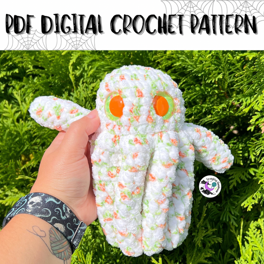 LOW SEW Gabby the Ghost Snuggler Crochet Pattern